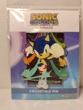 Sonic Colors Ultimate Enamel Pin Official Sonic The Hedgehog Collectible Badge